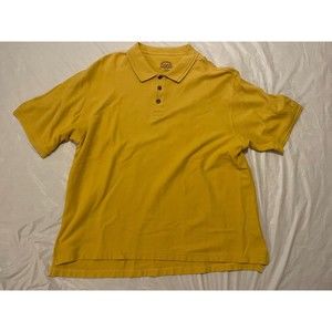 Cabela's Men's Polo Shirt Gold Mustard Yellow Size XL